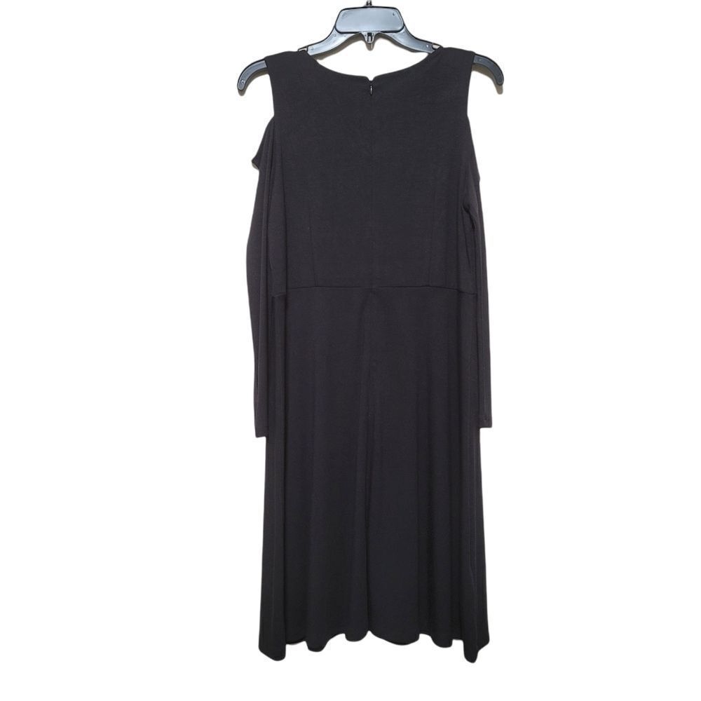 LOFT Black Cold-Shoulder Dress 10P NWT